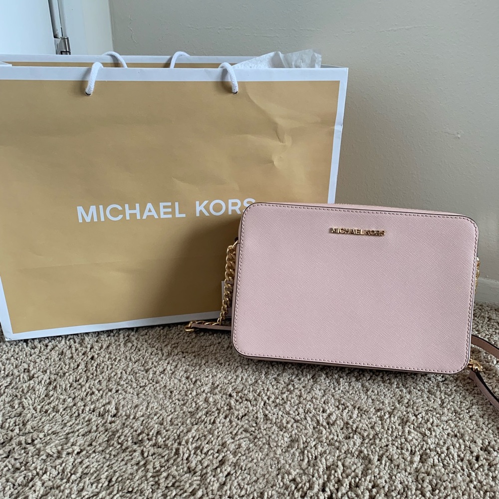 Michael Kors Jet Set Large Saffiano Crossbody Bag